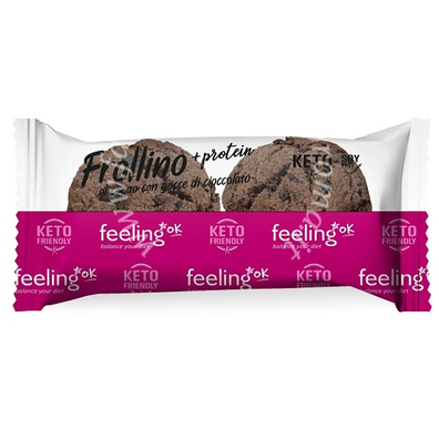 Feeling ok +protein frollino al cacao con gocce di cioccolato 50 g