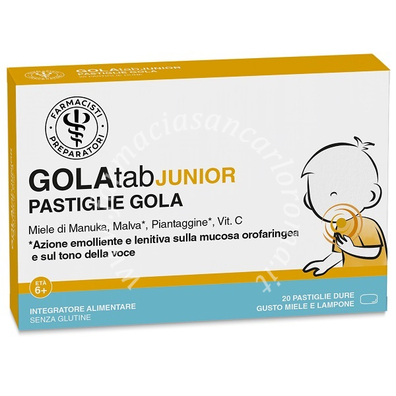 Lfp golatab junior 20 pastiglie dure da 2,5 g