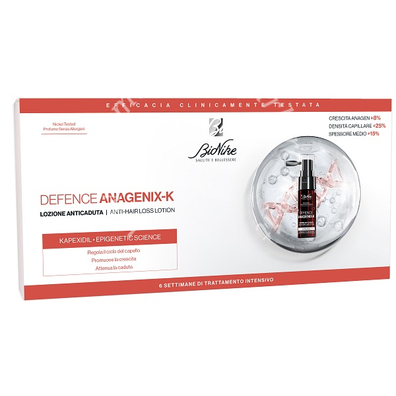 Bionike Defence anagenix k lozione anti caduta 6 flaconcini 15 ml