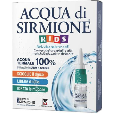 Acqua di sirmione kids nebulizzazione soft acqua termale 100% 6 flaconcini pluridose x 15 ml