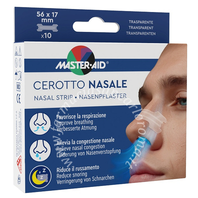 Cerotto nasale master-aid 56x17mm 10 pezzi