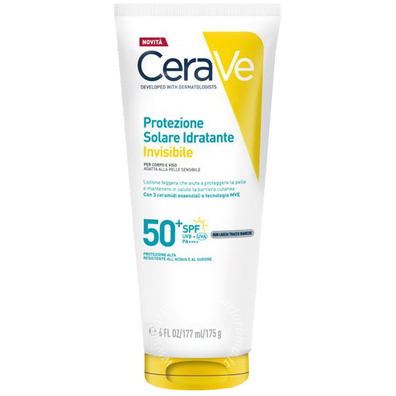 Cerave protezione solare idratante invisibile spf50+ 177 ml
