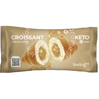 Feeling ok croissant ripieno di crema alla nocciola 50 g