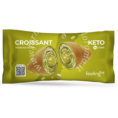 Feeling ok croissant ripieno di crema al pistacchio 50 g