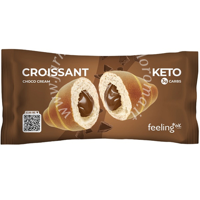 Feeling ok croissant ripieno di crema al cioccolato 50 g