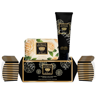 La camelia cofanetto caramella bio saponetta & bio crema mani con olio di oliva bio