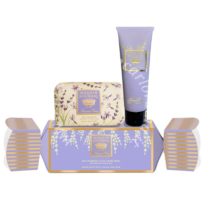 Lavanda cofanetto caramella bio saponetta & bio crema mani con olio di oliva bio