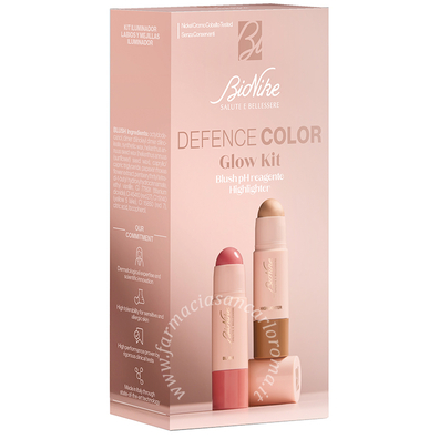 Bionike Defence Color glow kit illuminante 7 ml + lip&cheek blush 5 ml