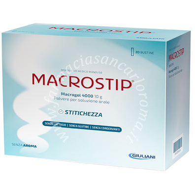 Macrostip 20 bustine 10 g senza glutine senza lattosio