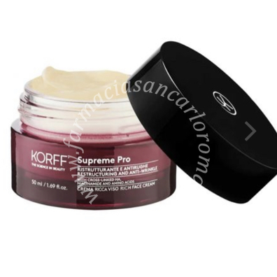 Korff supreme ristrutturante antirughe crema ricca viso 50 ml