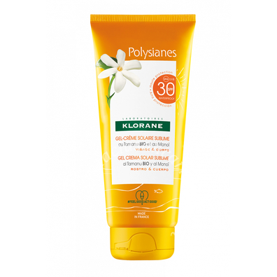 Klorane gel-crema solare sublime spf 30 viso/corpo 200 ml