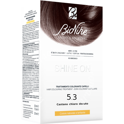 Bionike Shine on castano chiaro dorato 5,3 flacone 75 ml + tubo 50 ml