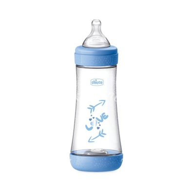 Chicco biberon p5 300ml fast silicone boy