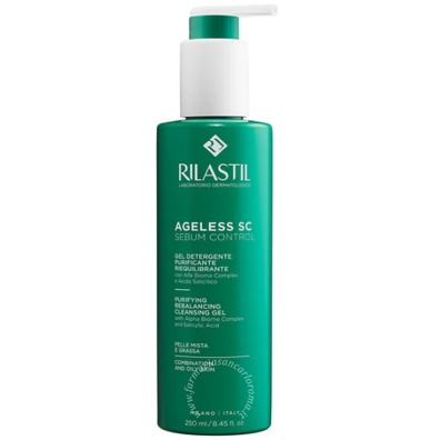 Rilastil ageless sc sebum control gel detergente purificanteriequilibrante 250 ml