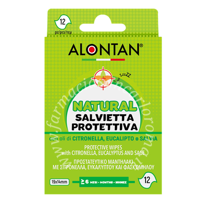 Alontan natural salvietta monouso 12 pezzi