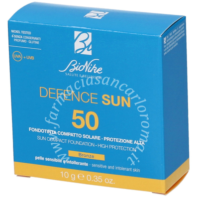Defence sun 50 fondotinta compatto n2 bronzo 10 g