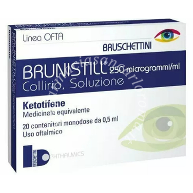 Brunistill 0,025% collirio, soluzione  0,025% collirio, soluzione 20 contenitori monodose 