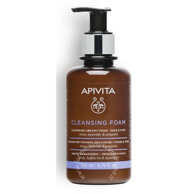 Apivita face&eye foam cleansing 200 ml