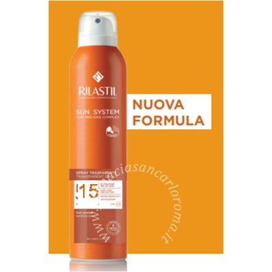 Rilastil sun system transparent spray spf15 200 ml