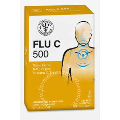 Lfp flu c 500 20 compresse effervescenti