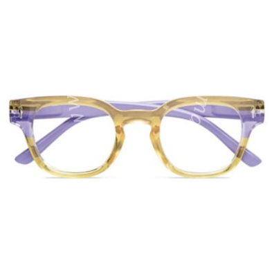 Occhiale da lettura premontato gold funk giallo-lilla +2,50