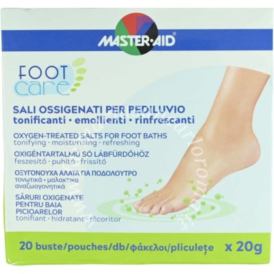 Master-aid footcare sali ossigenati 20 bustine da 20 g l1