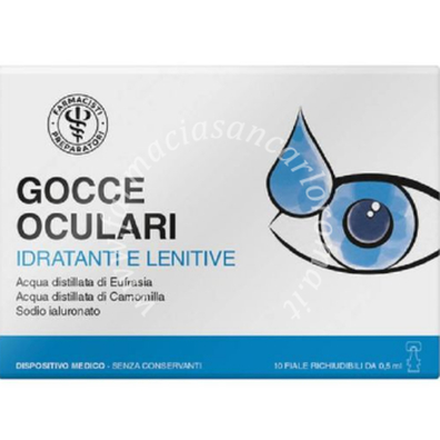 Gocce oculari acido ialuronico 10 fiale 0,5 ml richiudibili