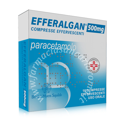 Efferalgan 500 mg compresse effervescenti  500 mg compresse effervescenti 16 compresse 