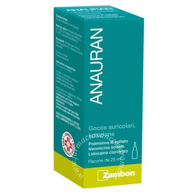 Anauran gocce auricolari, soluzione gocce auricolari, soluzione 1 flacone 25 ml