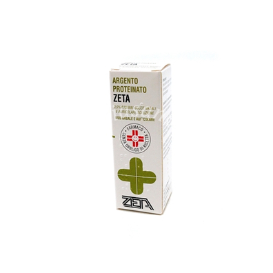Argento proteinato zeta  0,5% gocce nasali e auricolari, soluzione flacone 10 ml 