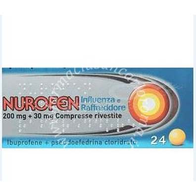 Nurofen influenza e raffreddore 200 mg + 30 mg compresse rivestite 200 mg + 30 mg compresse rivestite