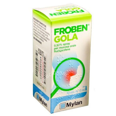 Froben gola  0,25% spray per mucosa orale flacone da 15 ml 