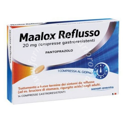 MAALOX REFLUSSO 20 mg 14 compresse in blister 