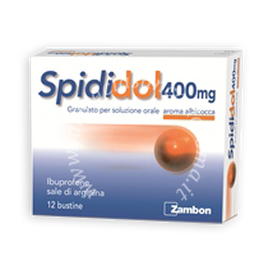 Spididol 400 mg  400 mg granulato per soluzione orale gusto albicocca 