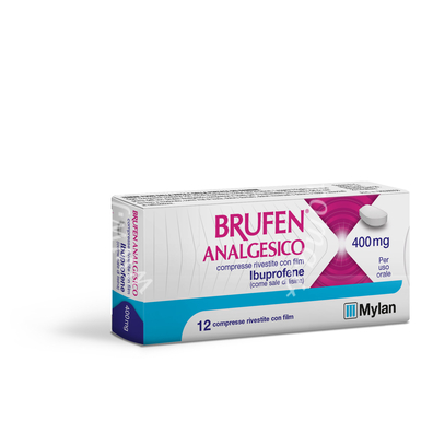 Brufen analgesico compresse rivestite con film 400 mg compresse rivestite con film 12 compresse in blister pvc/aclar/al/vmch 