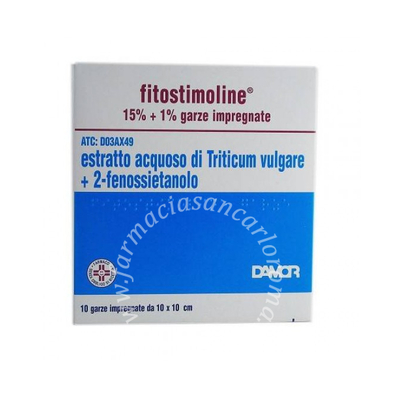 Fitostimoline crema – garze impregnate  15% garze impregnate 10 garze 