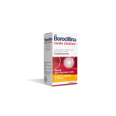Neo borocillina gola dolore 0,25% spray per mucosa orale 1 flacone 15 ml