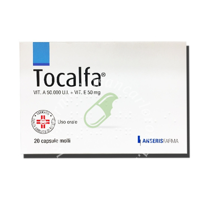 Tocalfa  50.000 ui + 50 mg capsule molli 20 capsule molli 