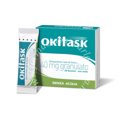Okitask 40 mg granulato  40 mg granulato 20 bustine 
