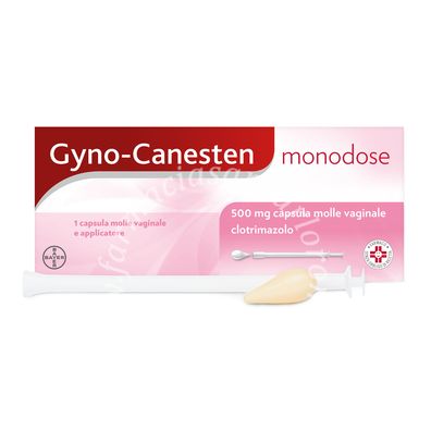Gyno-canesten monodose 500 mg capsula molle vaginale 500 mg capsula molle vaginale 1 capsula in blister pvc/pvdc/pvc