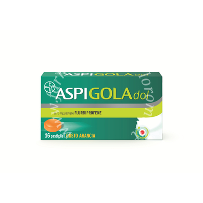Aspigoladol 8,75 mg pastiglie gusto arancia 16 pastiglie in blister pvc-pvdc/al