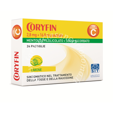 Coryfin 2,8 mg + 16,8 mg pastiglie 24 pastiglie