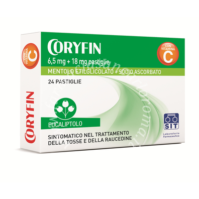Coryfin 6,5 mg + 18 mg pastiglie 24 pastiglie