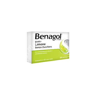 Benagol pastiglie gusto limone senza zucchero 24 pastiglie
