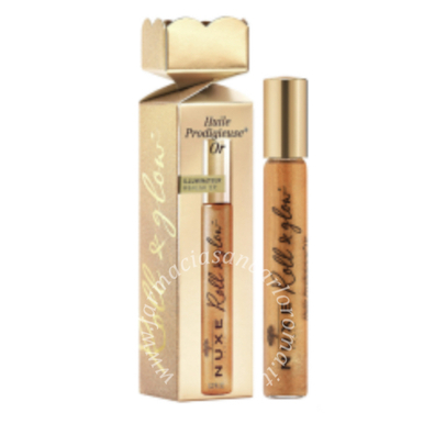 Nuxe cracker huile prodigieuse or roll&glow 8 ml