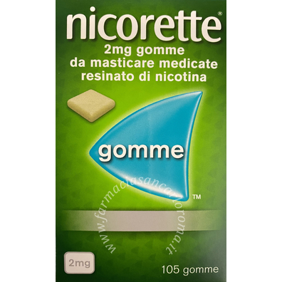 Nicorette 105 gomme Mast 2Mg AROMA MENTA E FRUTTA