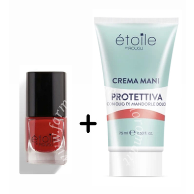 Rougj crema mani  + smalto rosso 