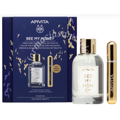 Apivita promo christmas eau de toilette 100 ml & perfume refill 8 ml 