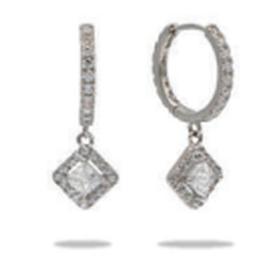 Atelier frattina 38 orecchino pendente rombo