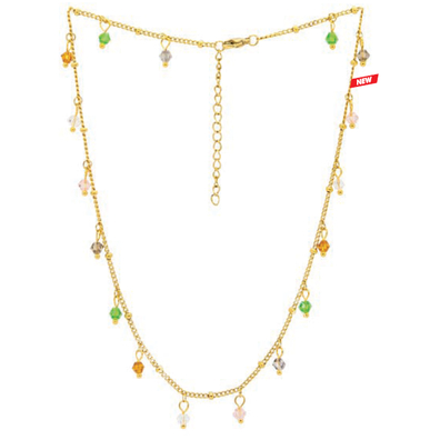 Atelier frattina 70 collana oro pietre colorate
